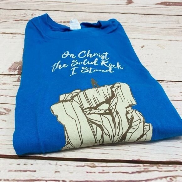 Port and Company Matthew 7:24 On Christ the Solid Rock I Stand T-shirt Tee XL - Picture 1 of 16